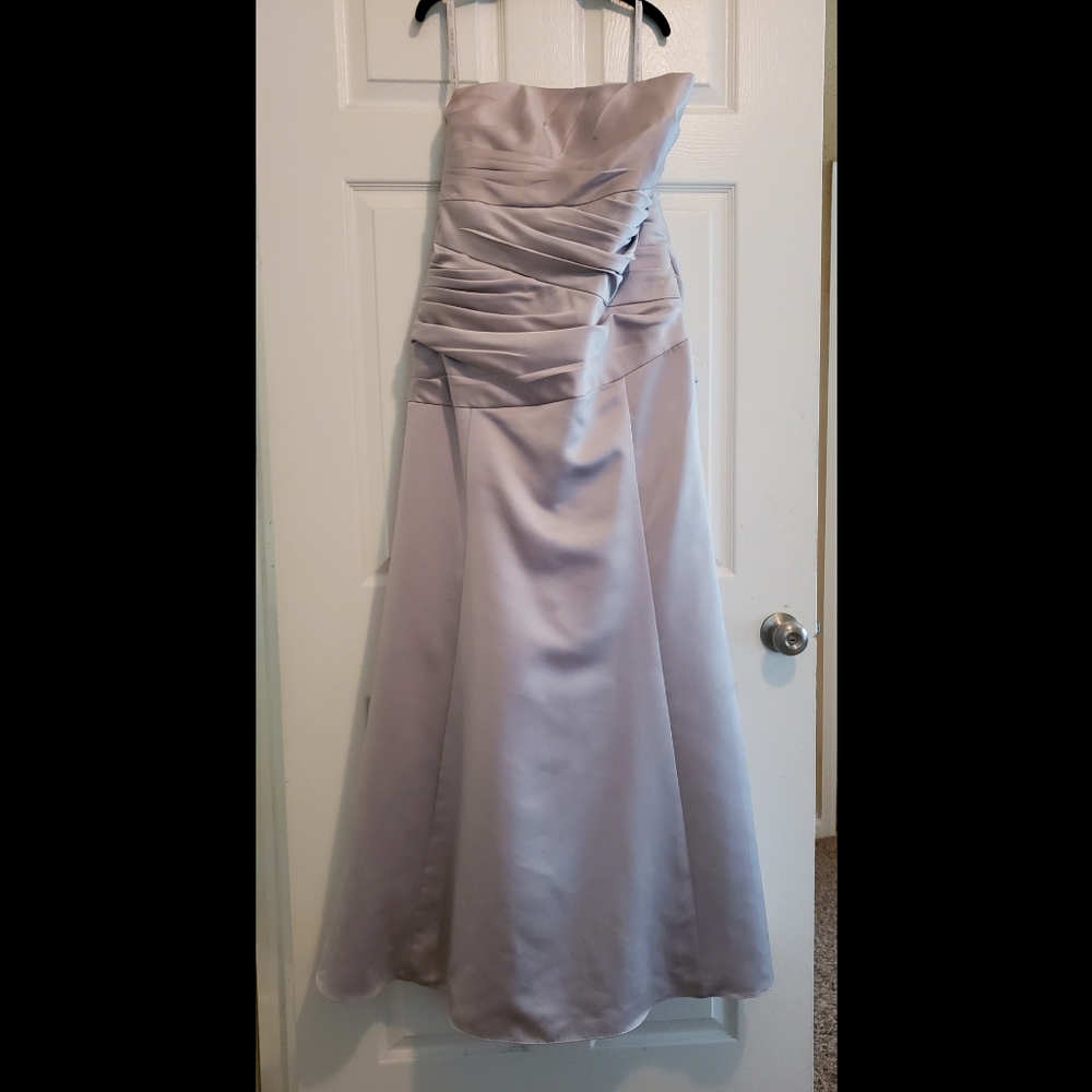 Silver formal dress